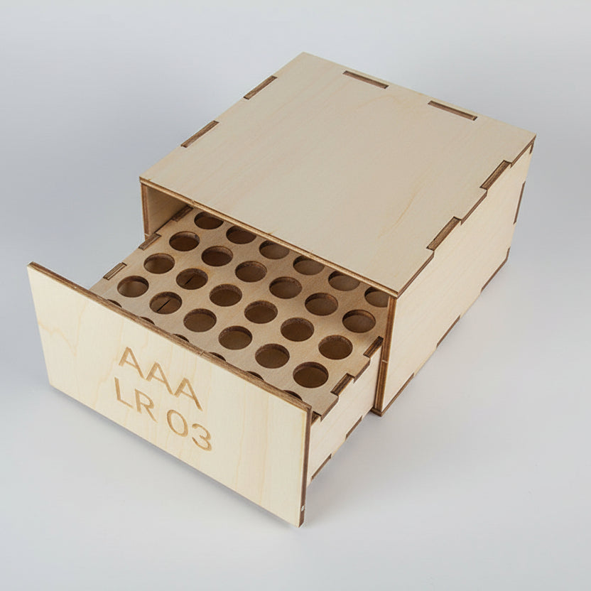 Boite pile AAA LR03 ouverte