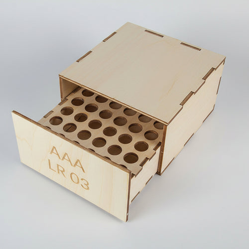 Boite pile AAA LR03 ouverte