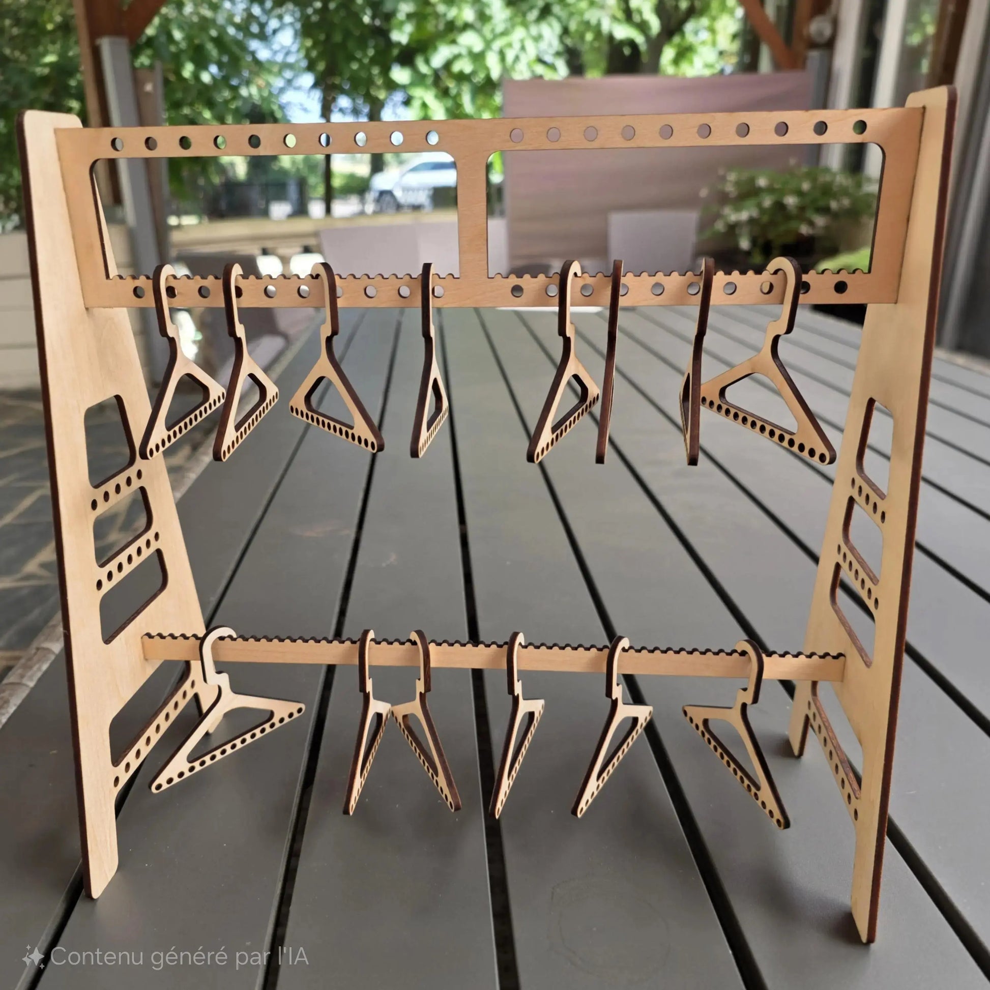 Présentoir boucle d'oreille cintre - Faire soi-même Ici On Bricole