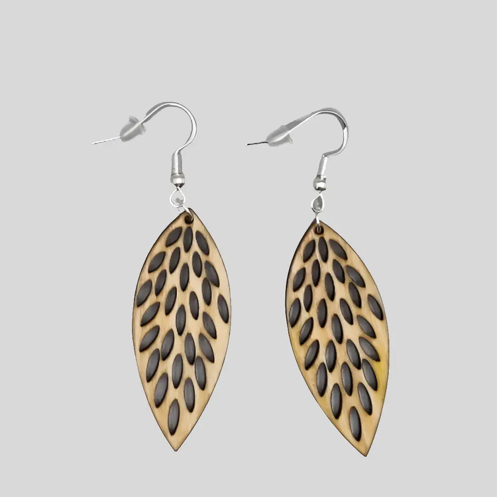 Boucles d'oreilles Bois - M13 Ici On Bricole