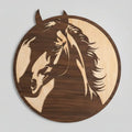 Fichier SVG XCS Cheval – Découpe Laser Bois Tilleul & Noyer 3 mm