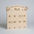 Fichier SVG XCS Mes photos de classe - Modèle 1 - décoration à fabriquer soi‑même – Découpe lase