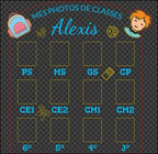 Fichier SVG XCS Mes photos de classe - Modèle 1 - décoration à fabriquer soi‑même – Découpe lase