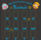 Fichier SVG XCS Mes photos de classe - Modèle 1 - décoration à fabriquer soi‑même – Découpe lase
