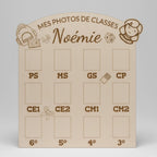 Fichier SVG XCS Mes photos de classe - Modèle 1 - décoration à fabriquer soi‑même – Découpe lase