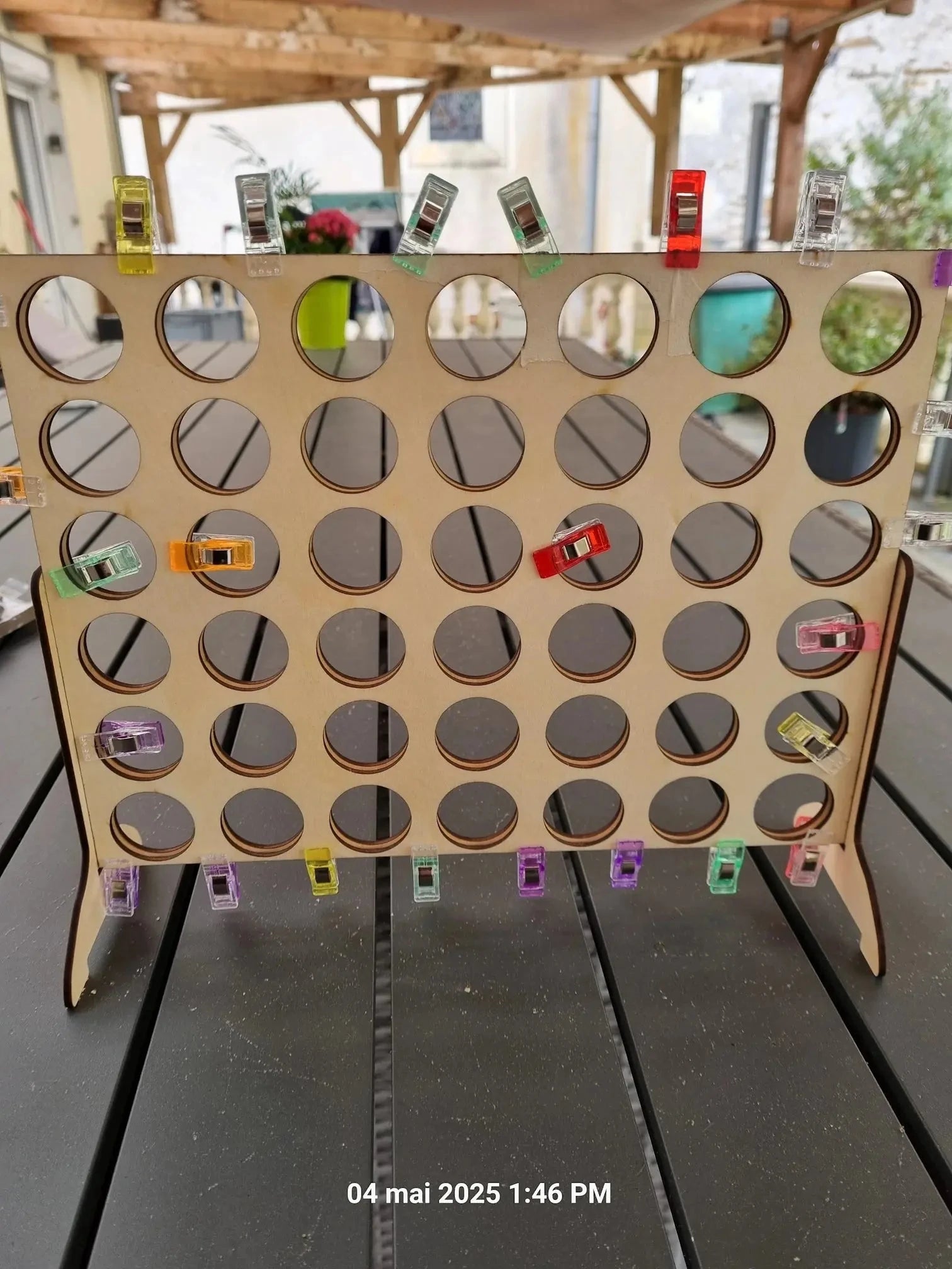 Fichier SVG XCS Puissance 4 – Jeu en bois à fabriquer soi‑même – Découpe laser